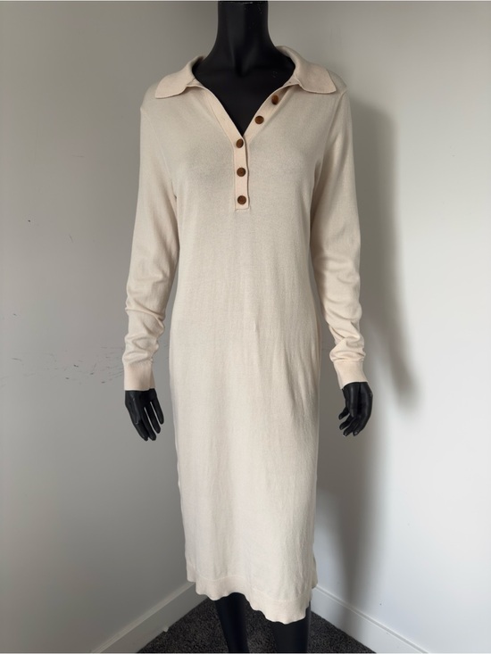 525 America Dresses & Skirts - 131. 525 America Cream Polo-Style Midi Dress